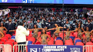 Jackson State University Sonic Boom & Prancing J-Settes | Celebration Bowl 5th Quarter Highlights 🔥