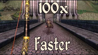 Oblivion but Everyone Moves 100x Faster