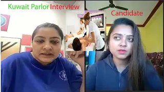 PARLOR JOB #interview FOR KUWAIT BY INDIAN ORGIN SPONSOR  | BEAUTICIAN JOBS  WITH TRAINING IN KUWAIT