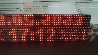 Temperature, Humidity , Date and  Time  display in P10 LED panel using esp8266