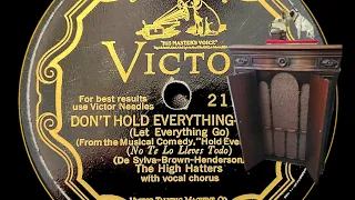 🎩 1928 The High Hatters - "Don't Hold Everything" - '26 Victor Orthophonic Credenza Phonograph