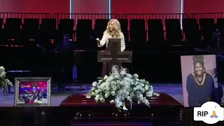 Beth Moore Pays Tribute to Mandisa During Her Funeral & Life Celebration.