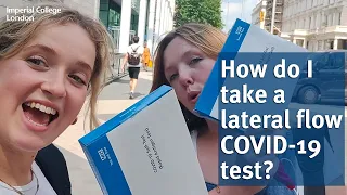 How do I take a lateral flow COVID-19 test?