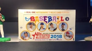 2018 Topps Heritage Baseball Hobby Box Break!   |   Worth the $$$?