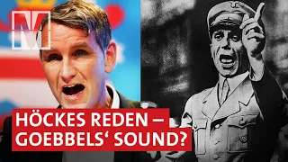 Was Höcke und Goebbels verbindet