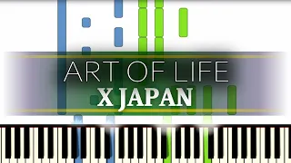 X Japan - Art of Life [piano tutorial + sheet piano]