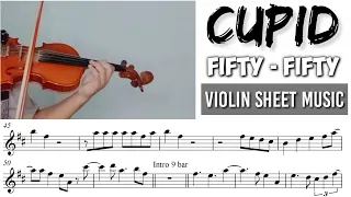 Free Sheet || Cupid - Fifty Fifty || Violin Sheet Music