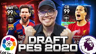 DRAFT LA LIGA x PREMIER LEAGUE 🔥😱 PES 2020