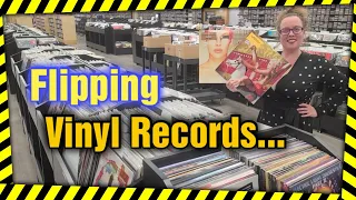 Vinyl Records - Flipping through 3 Boxes in the Record Store