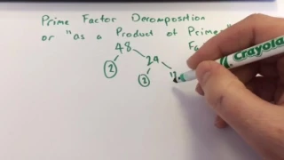 Maths skills Prime Factor Decomposition