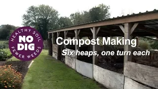 Compost Making (2) Charles explains his 7 bays 2019