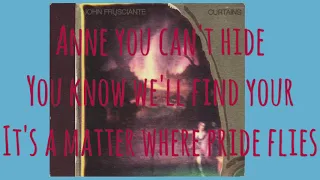 John Frusciante - Anne - (Curtains)- Letra Inglés