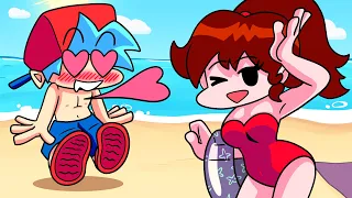 GIRLFRIEND'S SUMMER VACATION! Friday Night Funkin' Logic | Cartoon Animation