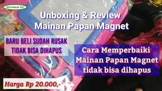 Unboxing & Review Mainan Papan Magnet | Cara memperbaiki tidak bisa dihapus