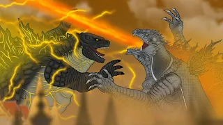 Legendary Electric Godzilla  vs. Phaya Kumphee , King Ghidorah : Final Part