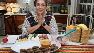 Tortitas de Carne Molida guatemaltecas.