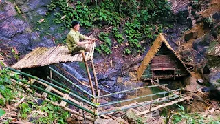 Build a Beautiful Shelter In Primeval Forest | Triệu Phượng Tăng