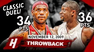 LeBron James vs Dwyane Wade CLASSIC FRIENDSHIP DUEL 2009.11.12 - EPIC Highlights!