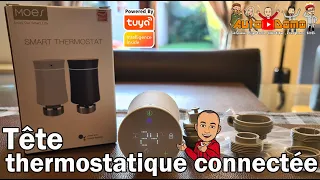 Tête thermostatique connecté moes compatible tuya / smartlife avec tuto home assistant