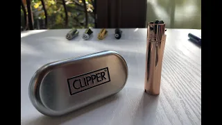 Metal Clipper lighter,rose gold(Метална запалка Clipper цвят:розово злато)