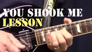 ACDC You Shook Me Solo Guitar Lesson