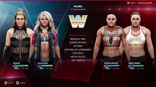 WWE 2K19 Superstars Episode 6- Shayna Baszler & Ronda Rousey v Natalya & Alexa Bliss