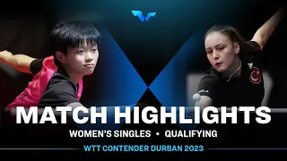 Huang Hsin vs Ece Harac | WS Qual | WTT Contender Durban 2023