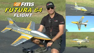 New FMS FUTURA 64mm Yellow first flight at the RCINFORMER Field