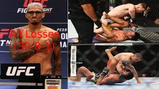 #UFC280 All Charles Oliveira losses | جميع هزائم شارلز اوليفيرا