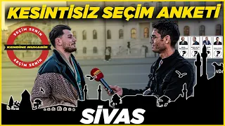 SİVAS KESİNTİSİZ, SAYAÇLI SEÇİM ANKETİ. Karamollaoğlu'nun Memleketi | Sivas Sokak Röportajları