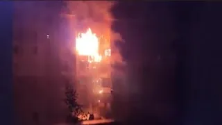Пожар на ул. Гетьманской, 55 в Новомосковске (1)