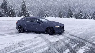 Drifting the 2021 Mazda 3 AWD Turbo