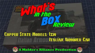 What's in the Box Review: Copper State Models Italian Armored Car 1ZM