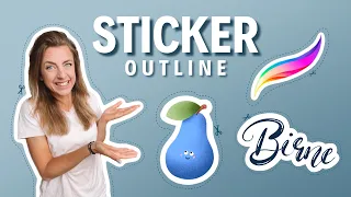 Weißer Sticker Rand in Procreate | Easy Anfänger Tutorial