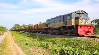 Bangladesh Railways Oil tanker Freight Train || Bogie Tank Oil (BTO)