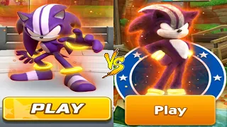 Sonic Dash vs Sonic Forces - Darkspine Sonic vs Movie Darkspine Sonic Mod - All Characters Unlocked