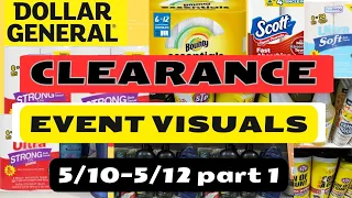 Dollar General Clearance Event with visuals 5/10-5/12