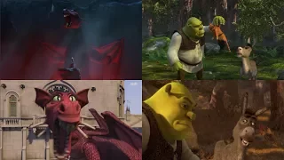 shrek 1- 4 in a minute at the same time.