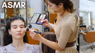 ASMR - MAKE-UP ARTIST does my MAKE-UP! (Makeup tutorial)