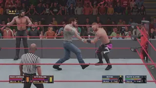 WWE 2K18 PS5: RAW: Rollins & Ambrose VS Slater & Rhyno