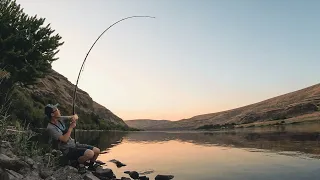 Bank Fishing for River Monsters! (Overnight Camping Jaunt for Sturgeon)