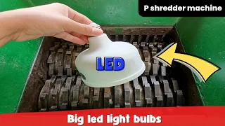 Big LED Light Bulb vs Fast Shredder Machine | ASMR