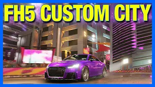 Forza Horizon 5 : Custom Downtown City & Mountain Touge!! (FH5 Best Custom Maps)