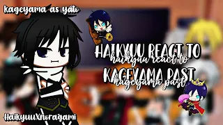 Haikyuu react to kageyama past [kageyama as yato] || HQxNORAGAMI || My AU