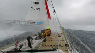 Racing into a force 12 storm in the Southern Atlantic - Ep105 - The Sailing Frenchman