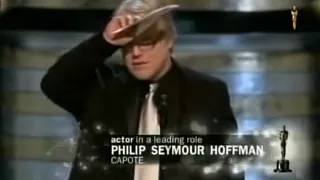 Phillip Seymour Hoffman winning Best Actor for Capote