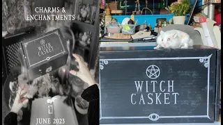 Witch Casket June 2023 Unboxing Theme Charms & Enchantments Magickal Monthly Witchy Subscription Box