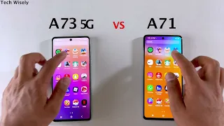 SAMSUNG A73 vs A71 - SPEED TEST