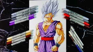 Drawing Tutorial: How to Draw BEAST GOHAN| DragonBall Super: Super Hero