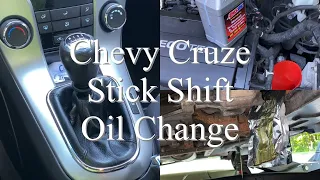 Chevy Cruze Manual Transmission Fluid Change